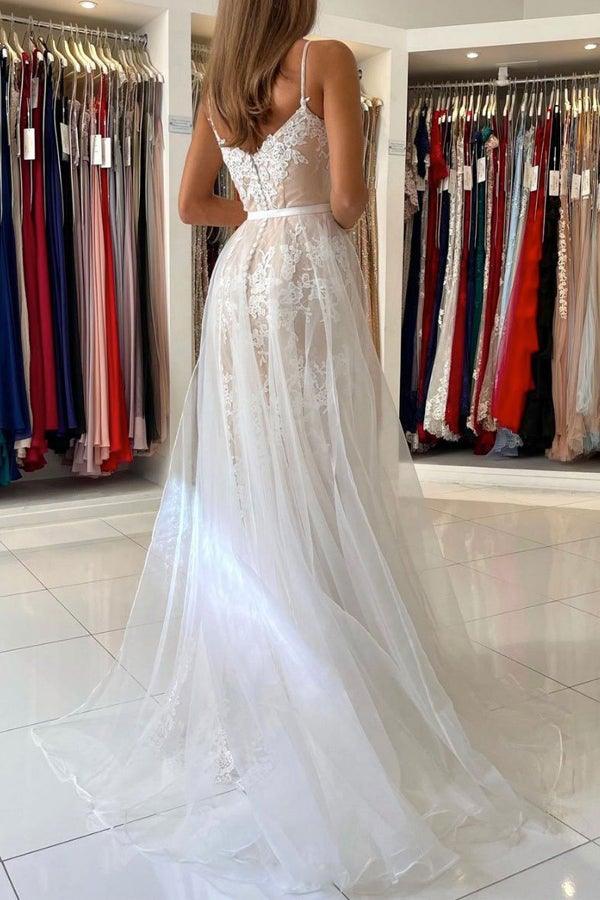 Vestido de festa comprido em tule azul com renda em forma de coração e sereia PSK262