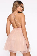 Tiefer V-Ausschnitt Heimkehrkleid SYH52