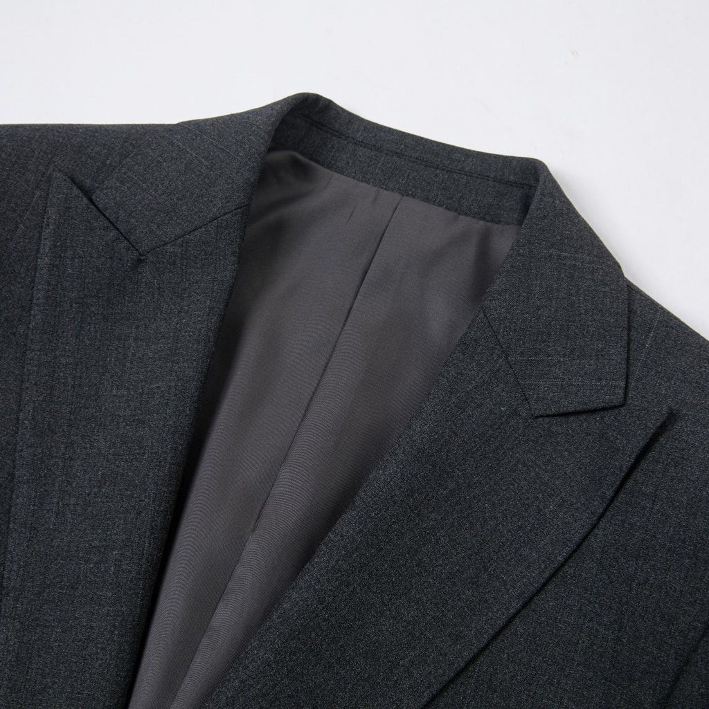 Men's black flat collar suit jacket, exquisite groom's suit, wedding suit, formal dress, groomsman's suit customization