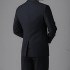 Fato de casamento masculino de alta costura personalizado, sala de vestidos, conjunto de fato em lã de alta qualidade, artesanato de luxo, sob medida