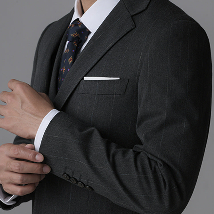 Men's Slim Fit Tuxedo Suit | 3-Piece Formal Wedding & Evening Wear Set