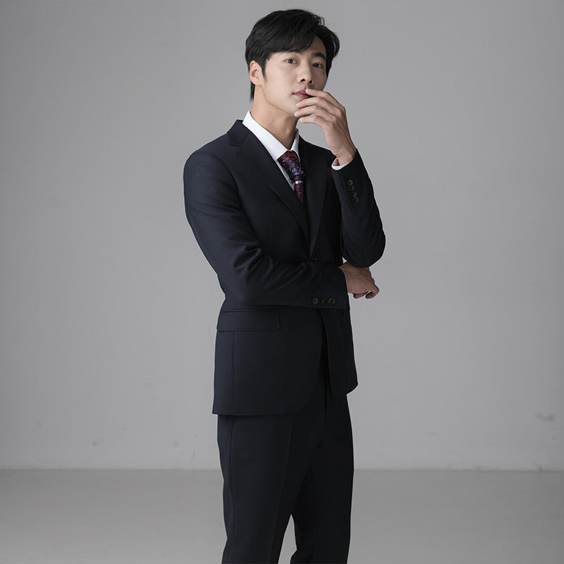 High end customized dress hall men's wedding suit wool high-end craftsmanship suit set tailor-made