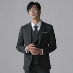 Men's Slim Fit Tuxedo Suit | 3-Piece Formal Wedding & Evening Wear Set