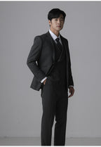 Men's Slim Fit Tuxedo Suit | 3-Piece Formal Wedding & Evening Wear Set