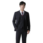 Fato de casamento masculino de alta costura personalizado, sala de vestidos, conjunto de fato em lã de alta qualidade, artesanato de luxo, sob medida