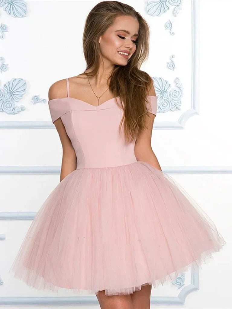 Off-the-Shoulder Heimkehrkleider SYH72