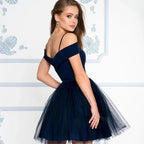 Off-the-Shoulder Heimkehrkleider SYH72