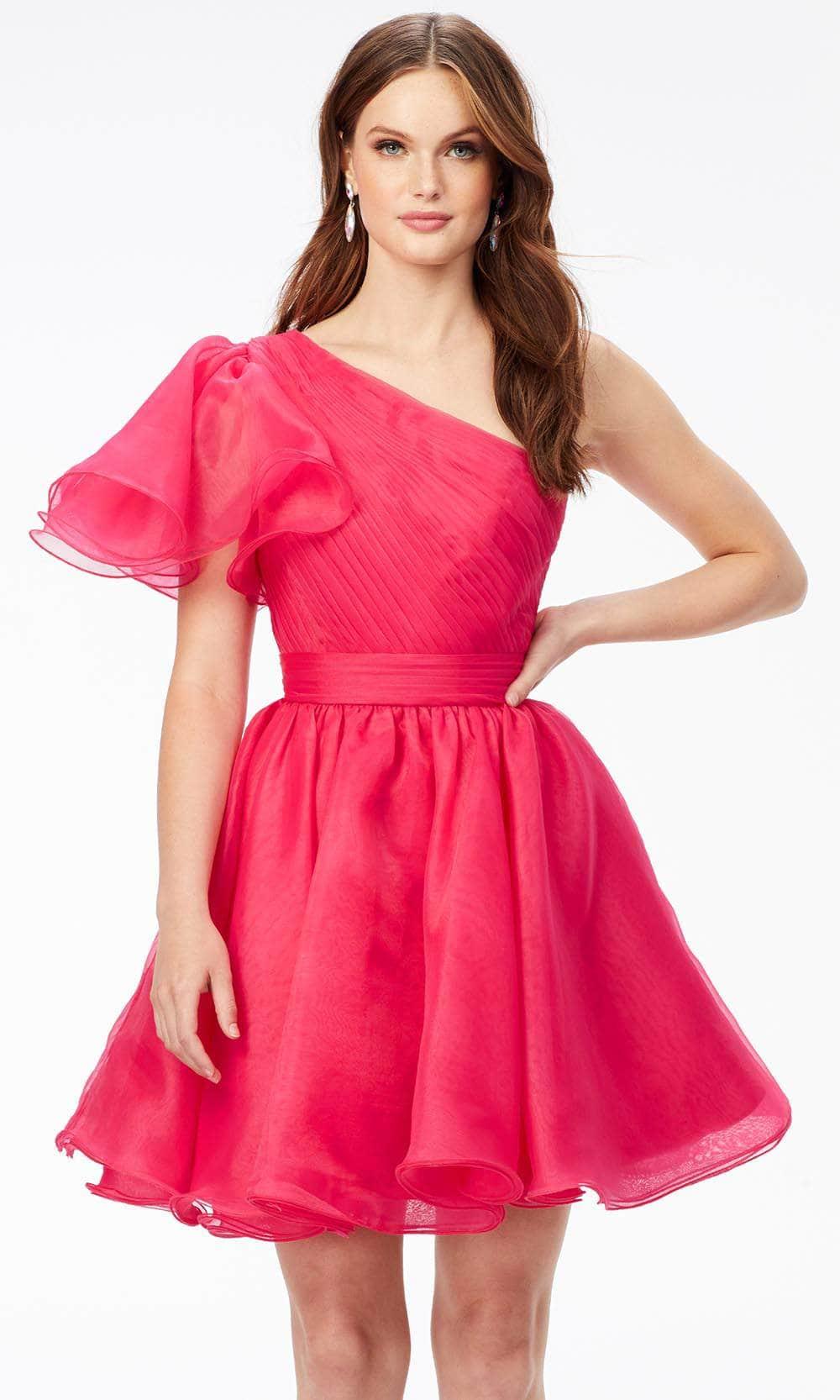 Ein Flatterärmel Cocktailkleid SYH108