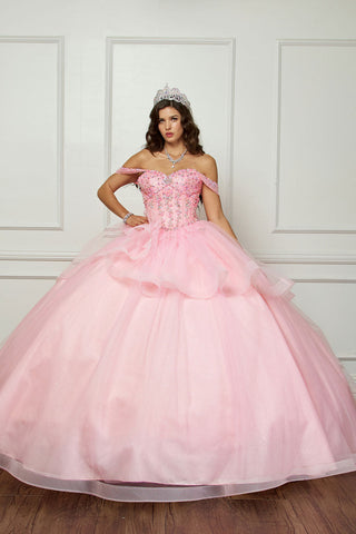 Schulterfreies Ballkleid mit Schleife von Petite Adele PQ1063
