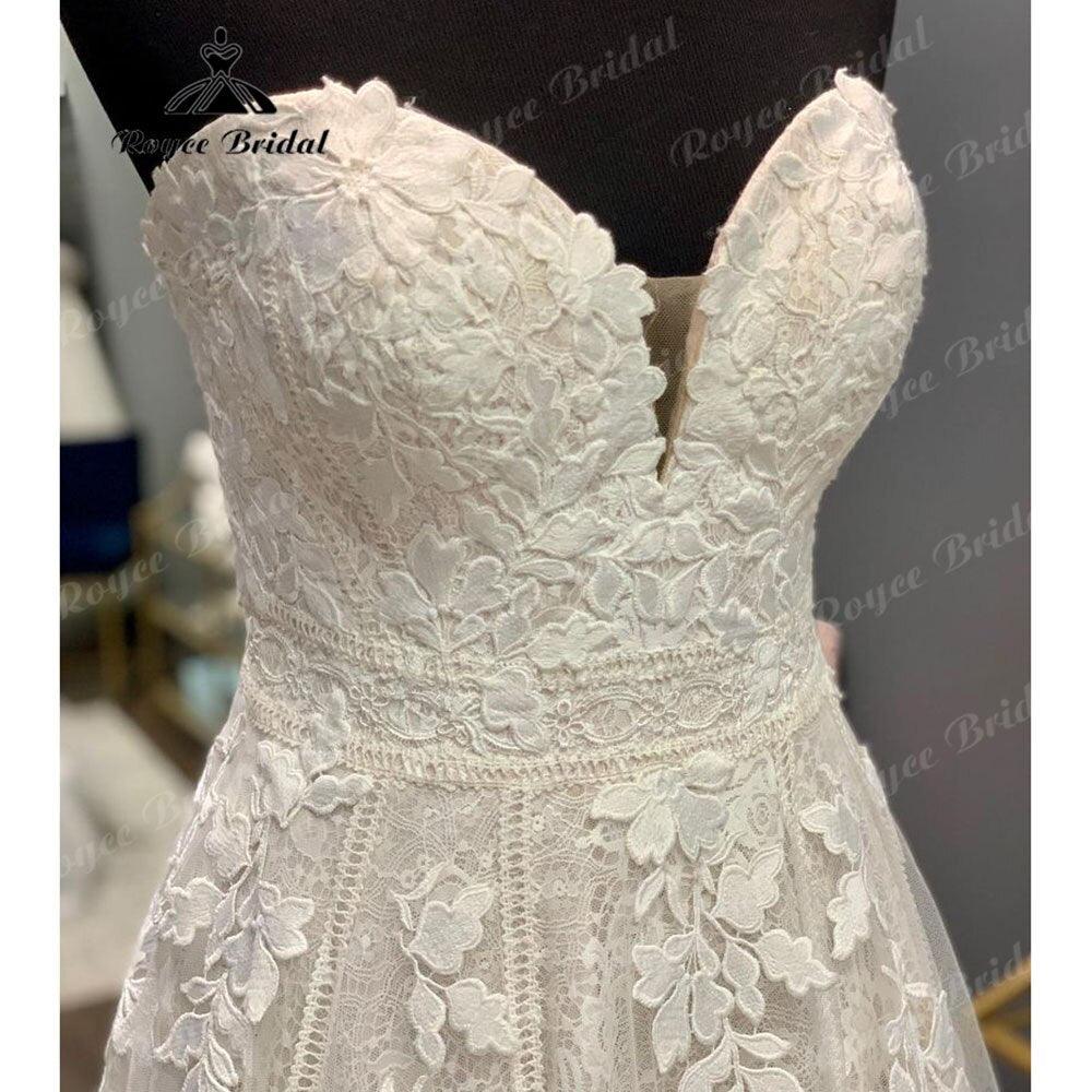 NumberSea Princess Lace Appliques A Line Boho Sweetheart Blush Pink Wedding Dress 2025 Vintage Wedding Bridal Gowns vestido de noiva Sexy