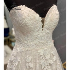 NumberSea Princess Lace Appliques A Line Boho Sweetheart Blush Pink Wedding Dress 2025 Vintage Wedding Bridal Gowns vestido de noiva Sexy