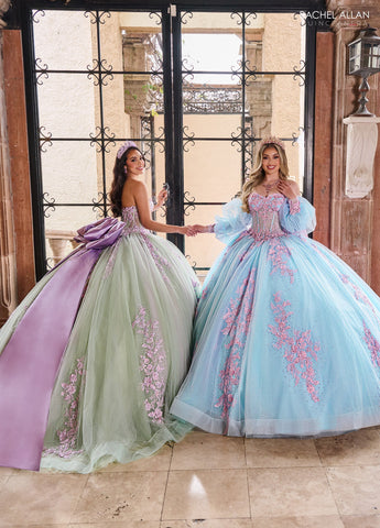 Trägerloses Korsett-Quinceanera-Kleid von Rachel Allan RQ1140