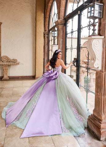 Trägerloses Korsett-Quinceanera-Kleid von Rachel Allan RQ1140