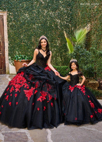 Vestido de quinceanera com decote ombro a ombro, de Rachel Allan RQ1144
