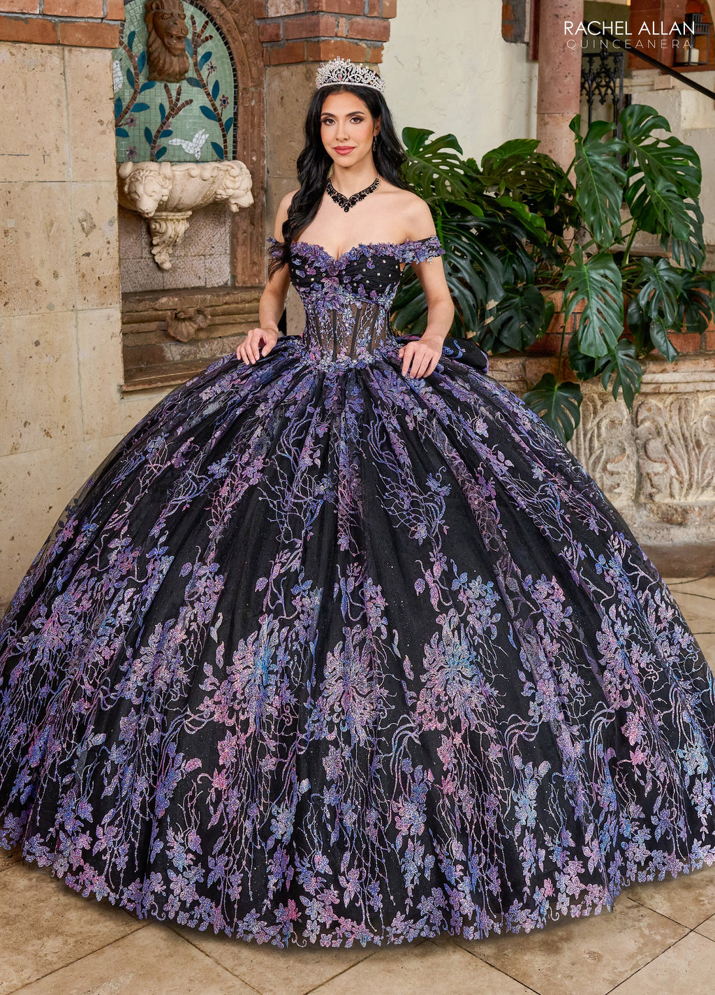 Off Shoulder Quinceanera Dress by Rachel Allan RQ1146