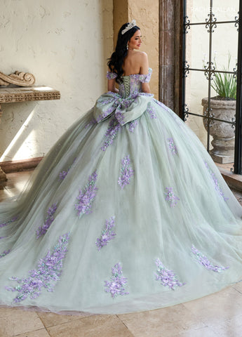 Vestido de quinceanera ombro a ombro, de Rachel Allan RQ1153