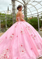 Strapless Cape Quinceanera Dress by Rachel Allan RQ1155