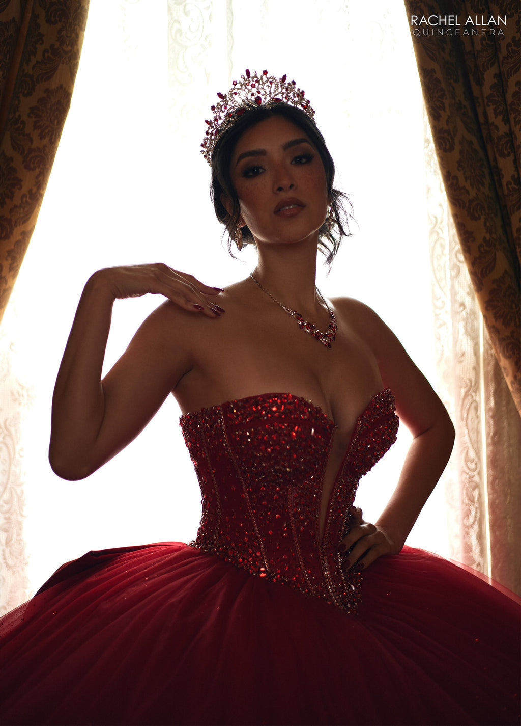 Strapless Quinceanera Dress by Rachel Allan RQ1156