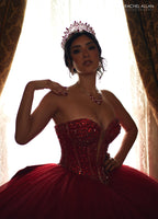 Strapless Quinceanera Dress by Rachel Allan RQ1156