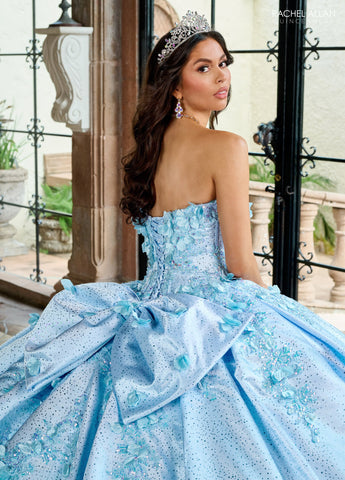 3D-Blumen-Quinceanera-Kleid mit Herzausschnitt von Rachel Allan RQ1157