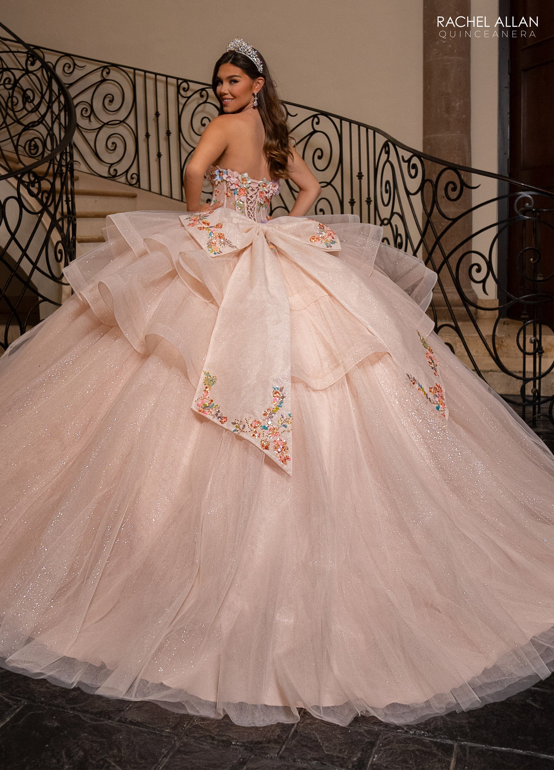 Long Sleeve Quinceanera Dress by Rachel Allan RQ1161