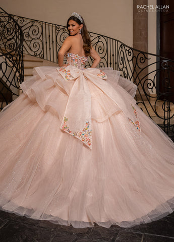 Vestido de quinceanera de manga comprida, Rachel Allan RQ1161