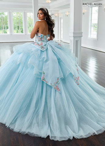 Vestido de quinceanera de manga comprida, Rachel Allan RQ1161