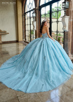 Strapless Cape Quinceanera Dress by Rachel Allan RQ1162