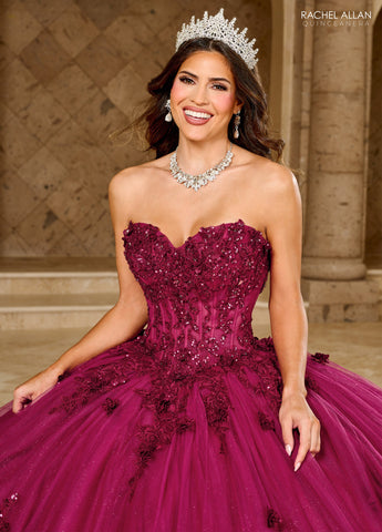 Vestido sem alças para quinze anos, de Rachel Allan RQ1163