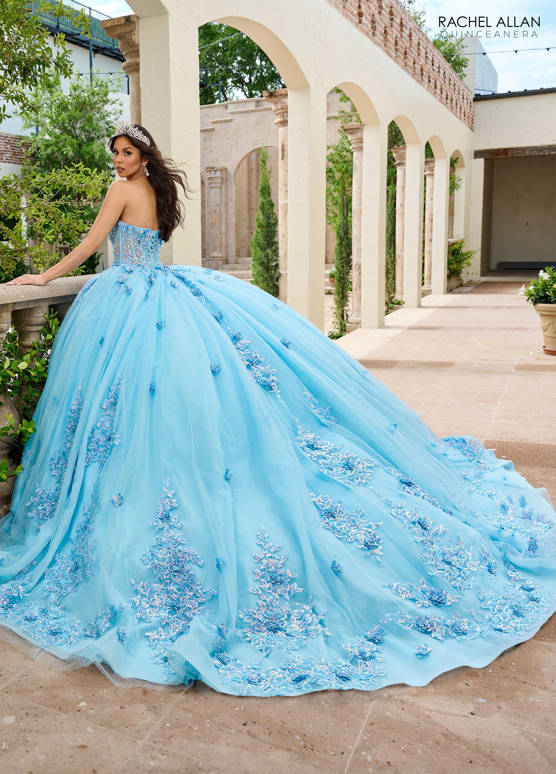 Strapless Quinceanera Dress by Rachel Allan RQ1163