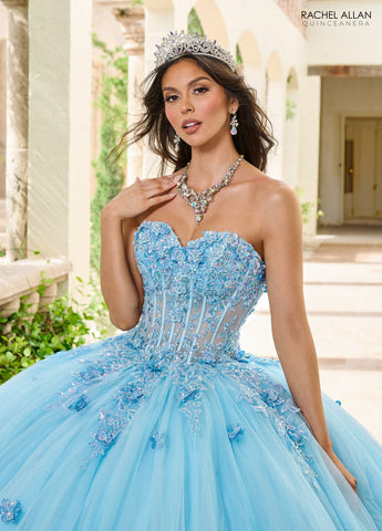Vestido sem alças para quinze anos, de Rachel Allan RQ1163