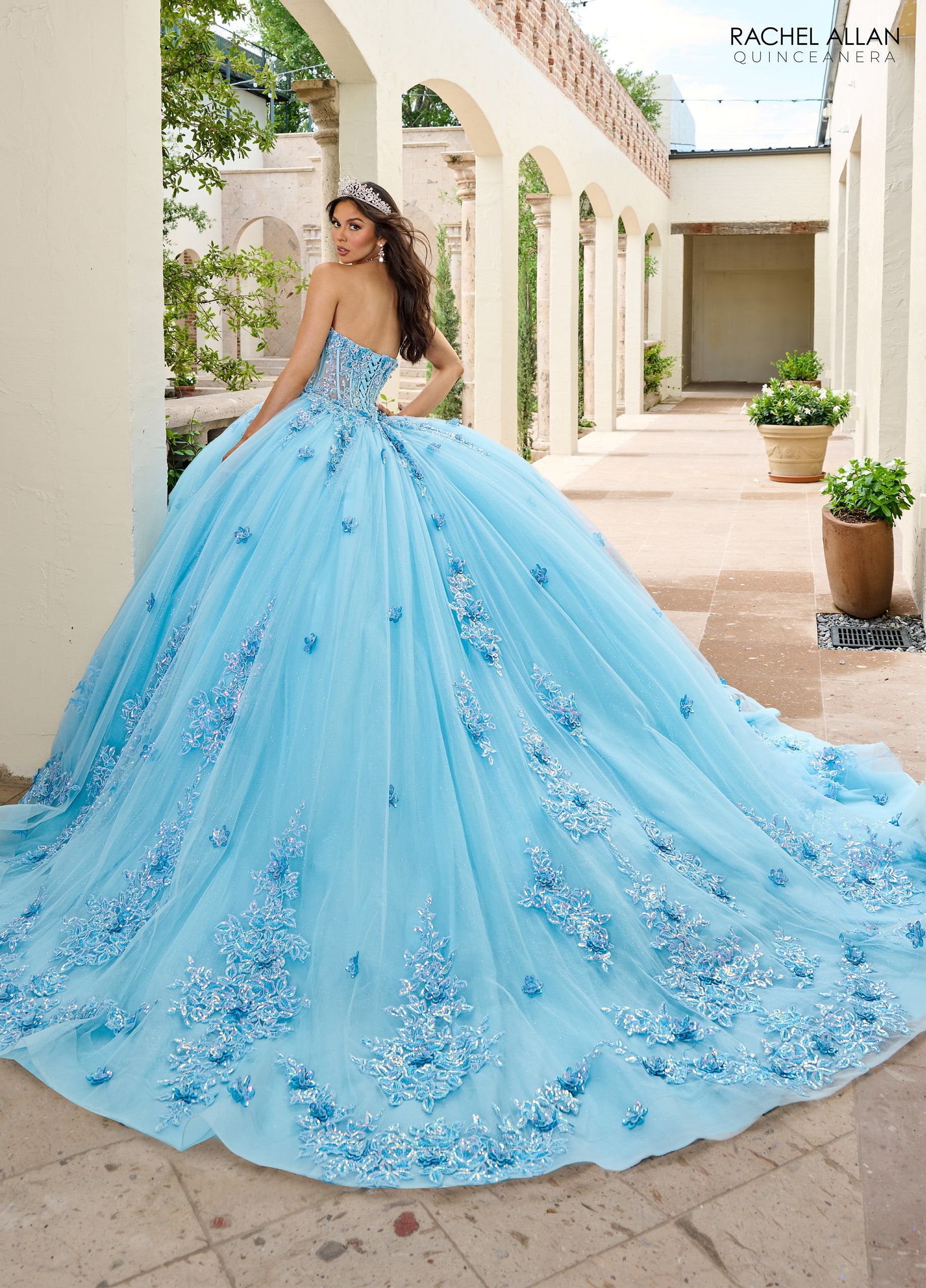 Strapless Quinceanera Dress by Rachel Allan RQ1163
