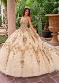 Abito da Quinceañera senza Maniche con Corsetto di Rachel Allan RQ2202