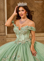 Vestido de quinceanera ombro a ombro, de Rachel Allan RQ2210