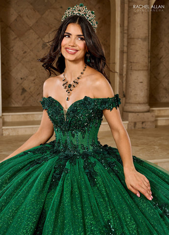 Schulterfreies Quinceanera-Kleid von Rachel Allan RQ2215