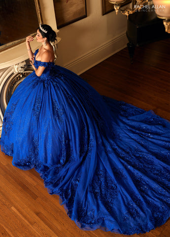 Schulterfreies Quinceanera-Kleid von Rachel Allan RQ2215