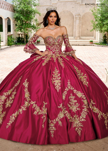 Langärmliges Quinceanera-Kleid von Rachel Allan RQ2217