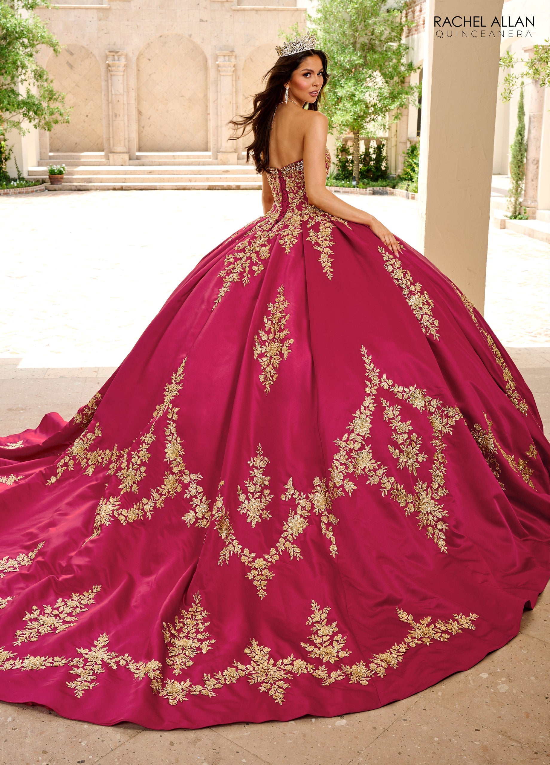 Long Sleeve Quinceanera Dress by Rachel Allan RQ2217