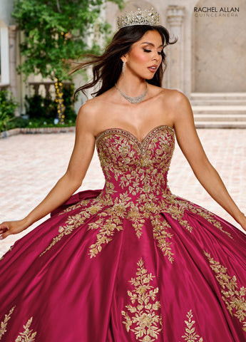 Langärmliges Quinceanera-Kleid von Rachel Allan RQ2217