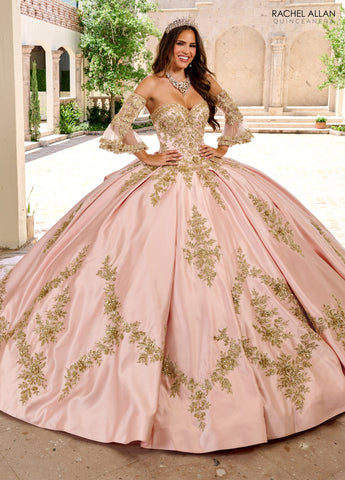 Langärmliges Quinceanera-Kleid von Rachel Allan RQ2217