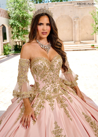Langärmliges Quinceanera-Kleid von Rachel Allan RQ2217