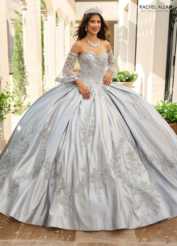 Langärmliges Quinceanera-Kleid von Rachel Allan RQ2217