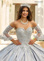 Long Sleeve Quinceanera Dress by Rachel Allan RQ2217