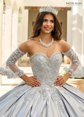 Langärmliges Quinceanera-Kleid von Rachel Allan RQ2217