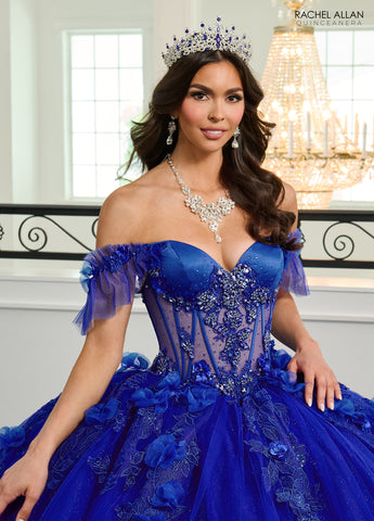 Schulterfreies Quinceanera-Kleid von Rachel Allan RQ2220