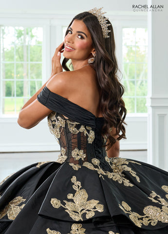 Schulterfreies Quinceanera-Kleid von Rachel Allan RQ2222