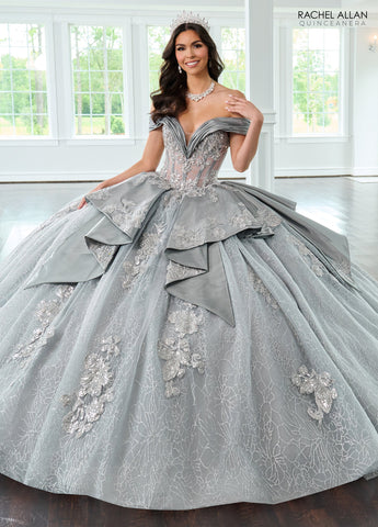 Schulterfreies Quinceanera-Kleid von Rachel Allan RQ2222