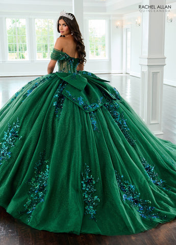 Transparentes Korsett-Quinceanera-Kleid von Rachel Allan RQ2224