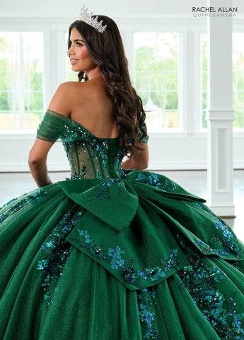Transparentes Korsett-Quinceanera-Kleid von Rachel Allan RQ2224