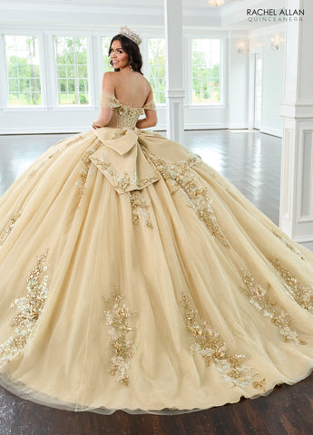 Transparentes Korsett-Quinceanera-Kleid von Rachel Allan RQ2224